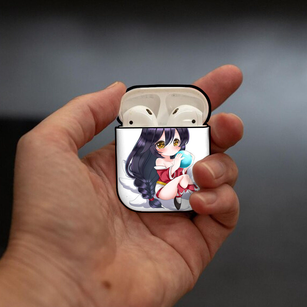リーグ・オブ・レジェンド League of Legends LOL AirPods 第2世代保護ケース ハードシェル ブラック 耐衝撃・防指紋・カラビナ付き
