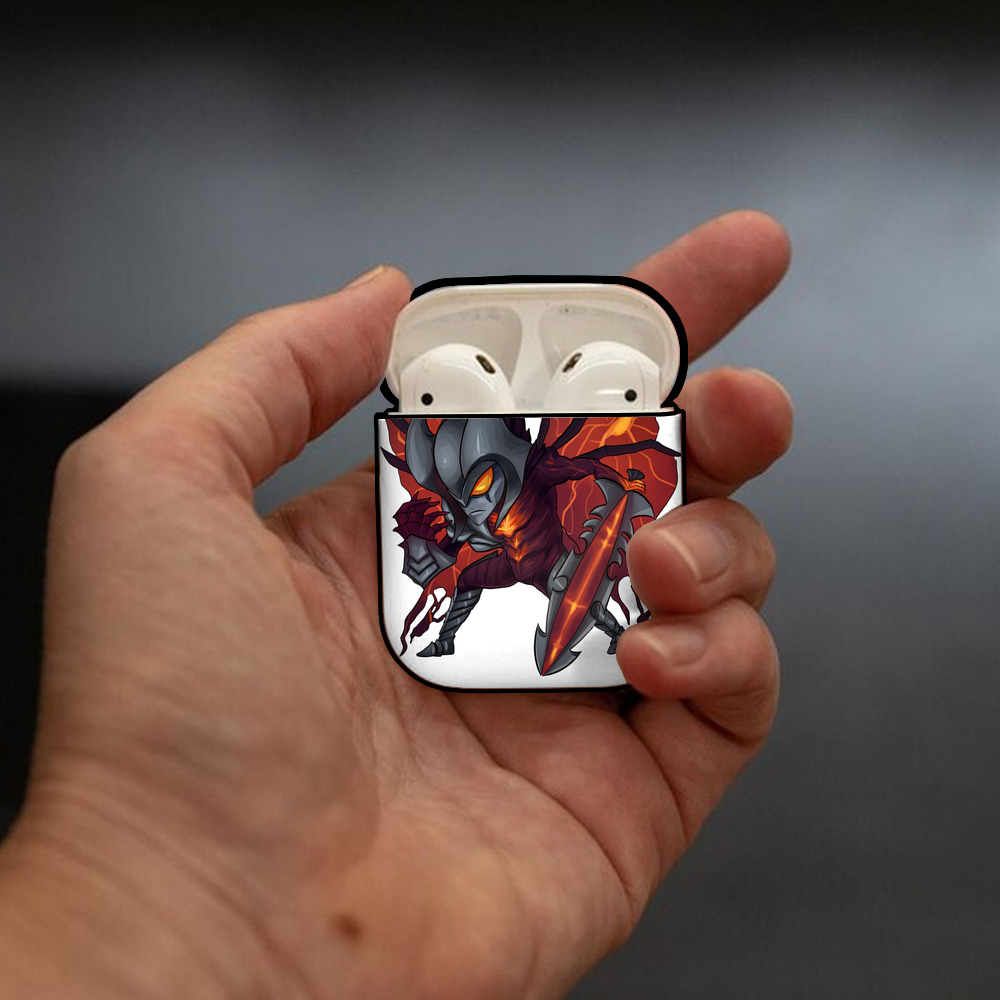 リーグ・オブ・レジェンド League of Legends LOL AirPods 第2世代保護ケース ハードシェル ブラック 耐衝撃・防指紋・カラビナ付き