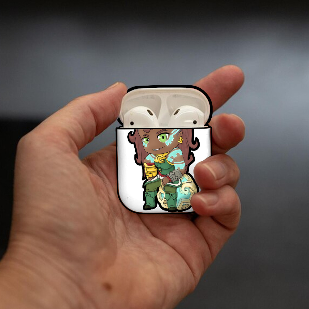 リーグ・オブ・レジェンド League of Legends LOL AirPods 第2世代保護ケース ハードシェル ブラック 耐衝撃・防指紋・カラビナ付き