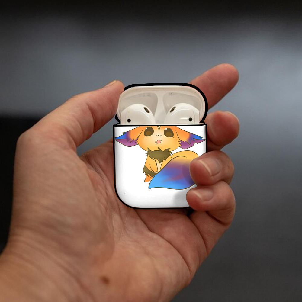 リーグ・オブ・レジェンド League of Legends LOL AirPods 第2世代保護ケース ハードシェル ブラック 耐衝撃・防指紋・カラビナ付き