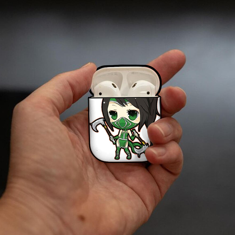 リーグ・オブ・レジェンド League of Legends LOL AirPods 第2世代保護ケース ハードシェル ブラック 耐衝撃・防指紋・カラビナ付き