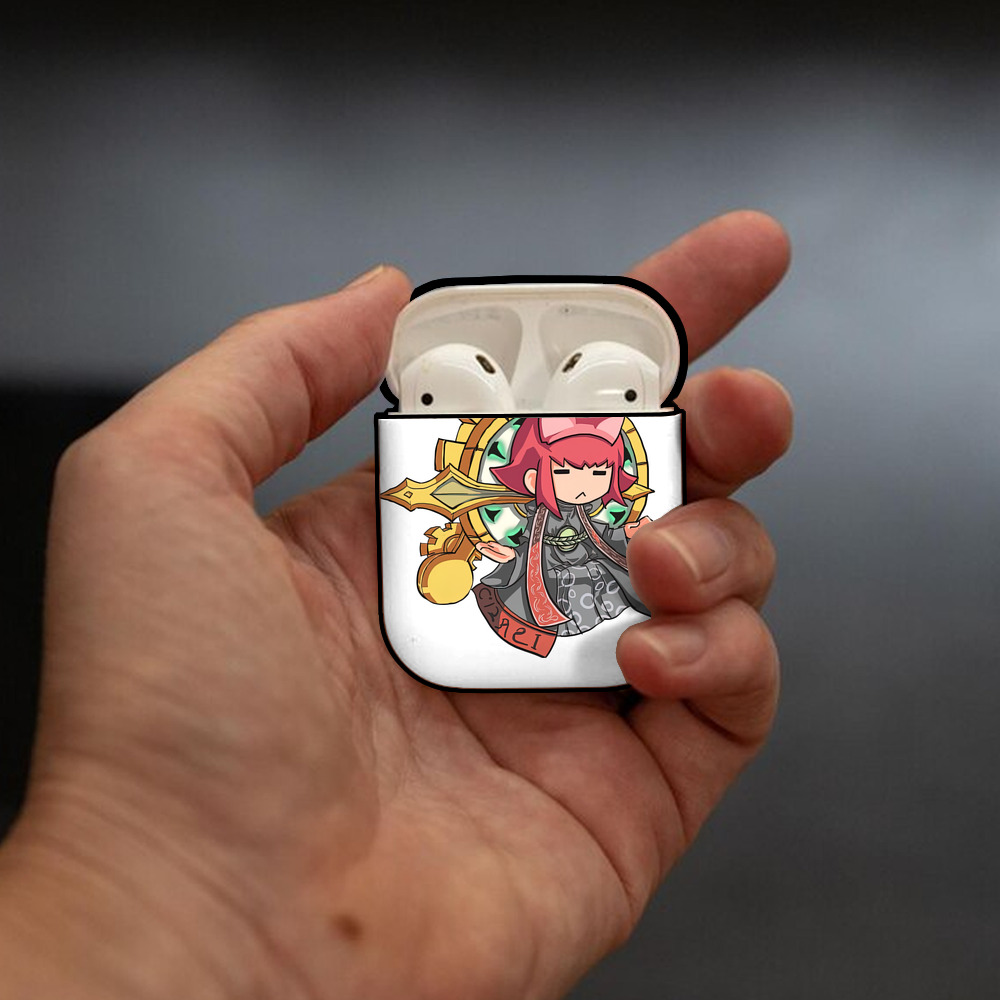 リーグ・オブ・レジェンド League of Legends LOL AirPods 第2世代保護ケース ハードシェル ブラック 耐衝撃・防指紋・カラビナ付き