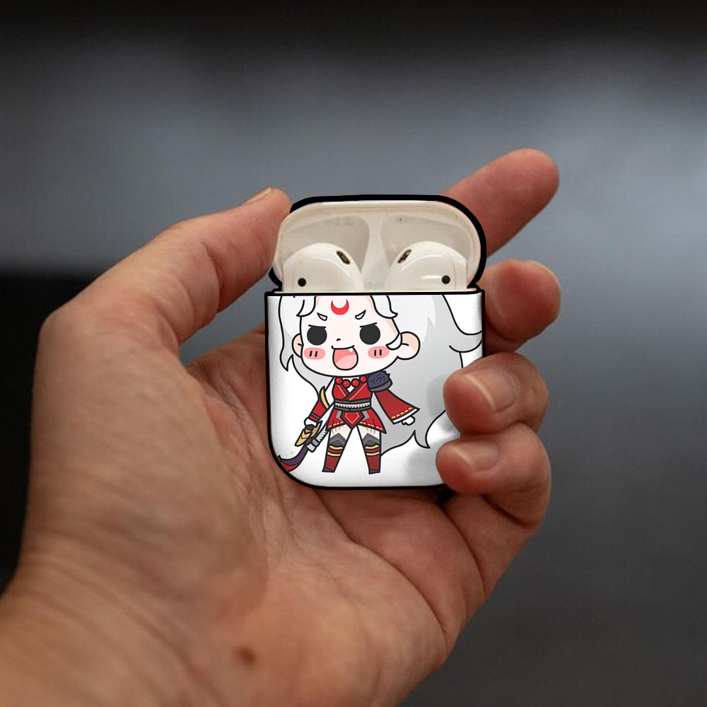 リーグ・オブ・レジェンド League of Legends LOL AirPods 第2世代保護ケース ハードシェル ブラック 耐衝撃・防指紋・カラビナ付き