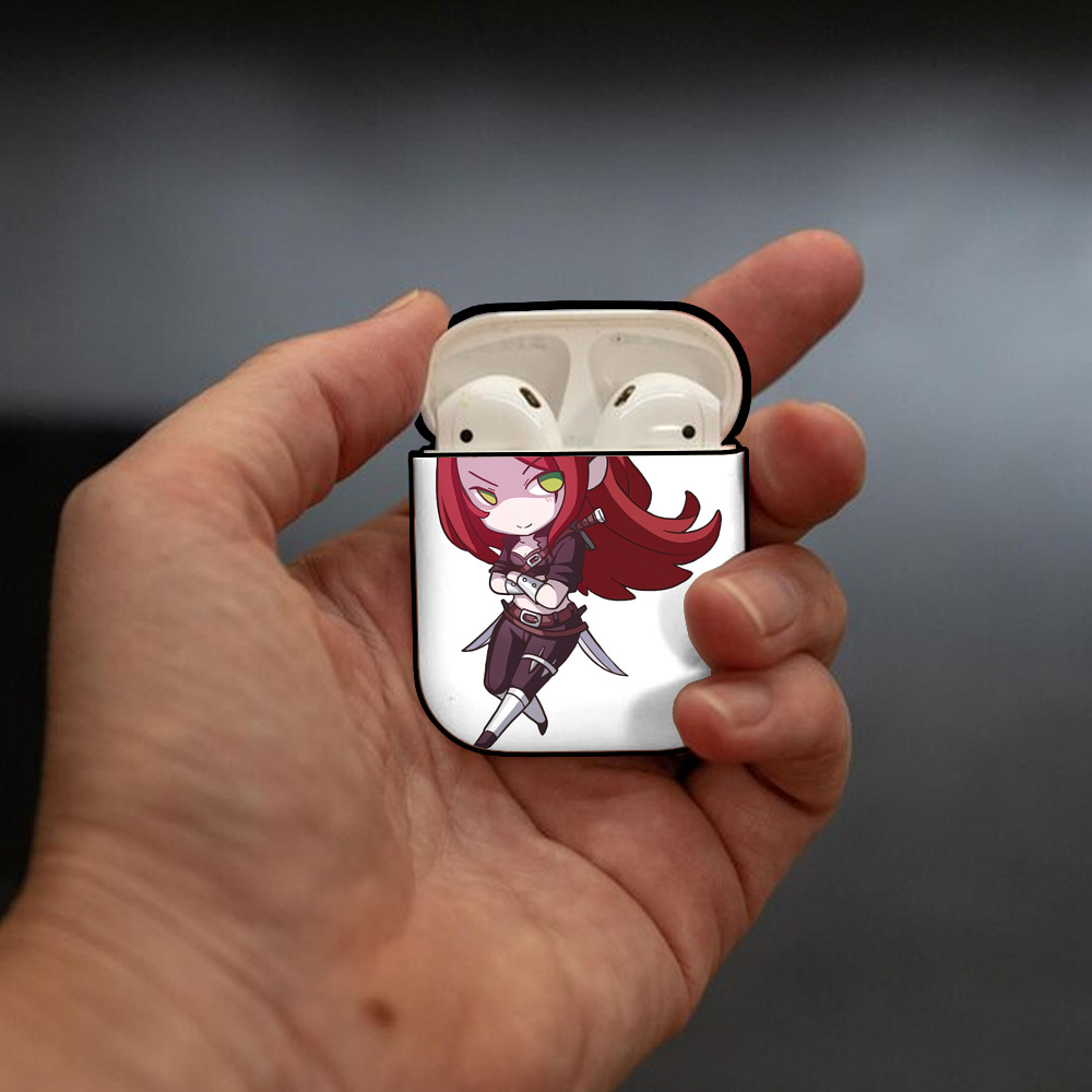 リーグ・オブ・レジェンド League of Legends LOL AirPods 第2世代保護ケース ハードシェル ブラック 耐衝撃・防指紋・カラビナ付き