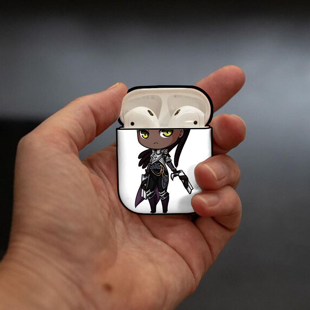 リーグ・オブ・レジェンド League of Legends LOL AirPods 第2世代保護ケース ハードシェル ブラック 耐衝撃・防指紋・カラビナ付き