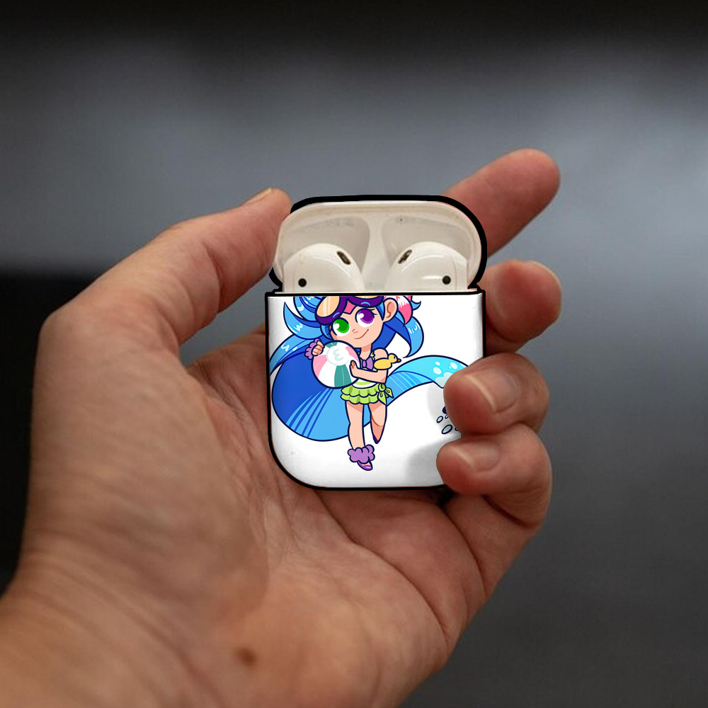 リーグ・オブ・レジェンド League of Legends LOL AirPods 第2世代保護ケース ハードシェル ブラック 耐衝撃・防指紋・カラビナ付き