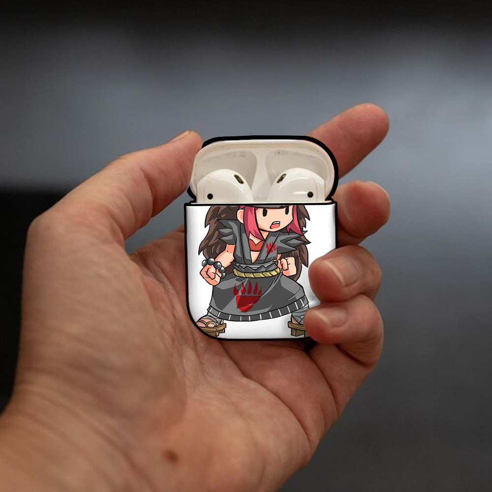 リーグ・オブ・レジェンド League of Legends LOL AirPods 第2世代保護ケース ハードシェル ブラック 耐衝撃・防指紋・カラビナ付き
