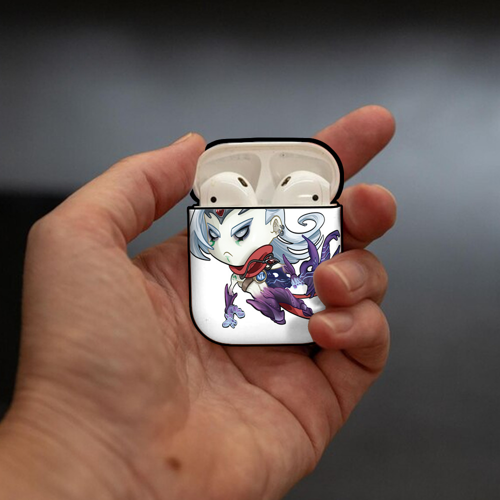 リーグ・オブ・レジェンド League of Legends LOL AirPods 第2世代保護ケース ハードシェル ブラック 耐衝撃・防指紋・カラビナ付き