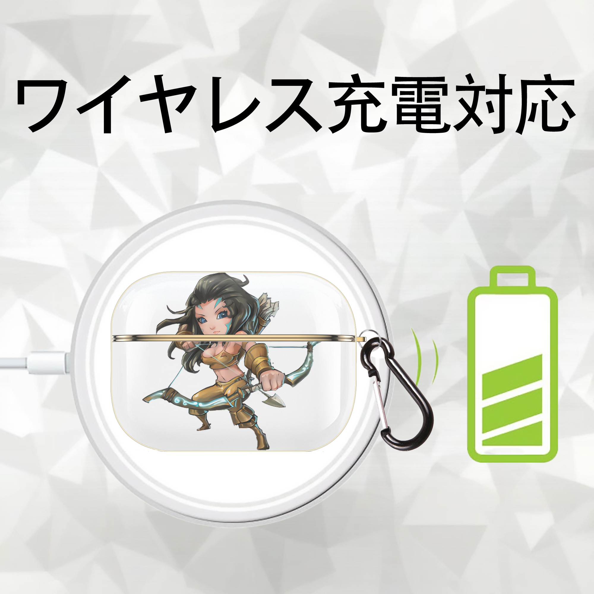 リーグ・オブ・レジェンド League of Legends LOL 【AirPods Pro用】ハードシェル保護ケース｜耐衝撃・防指紋・カラビナ付き商品仕様