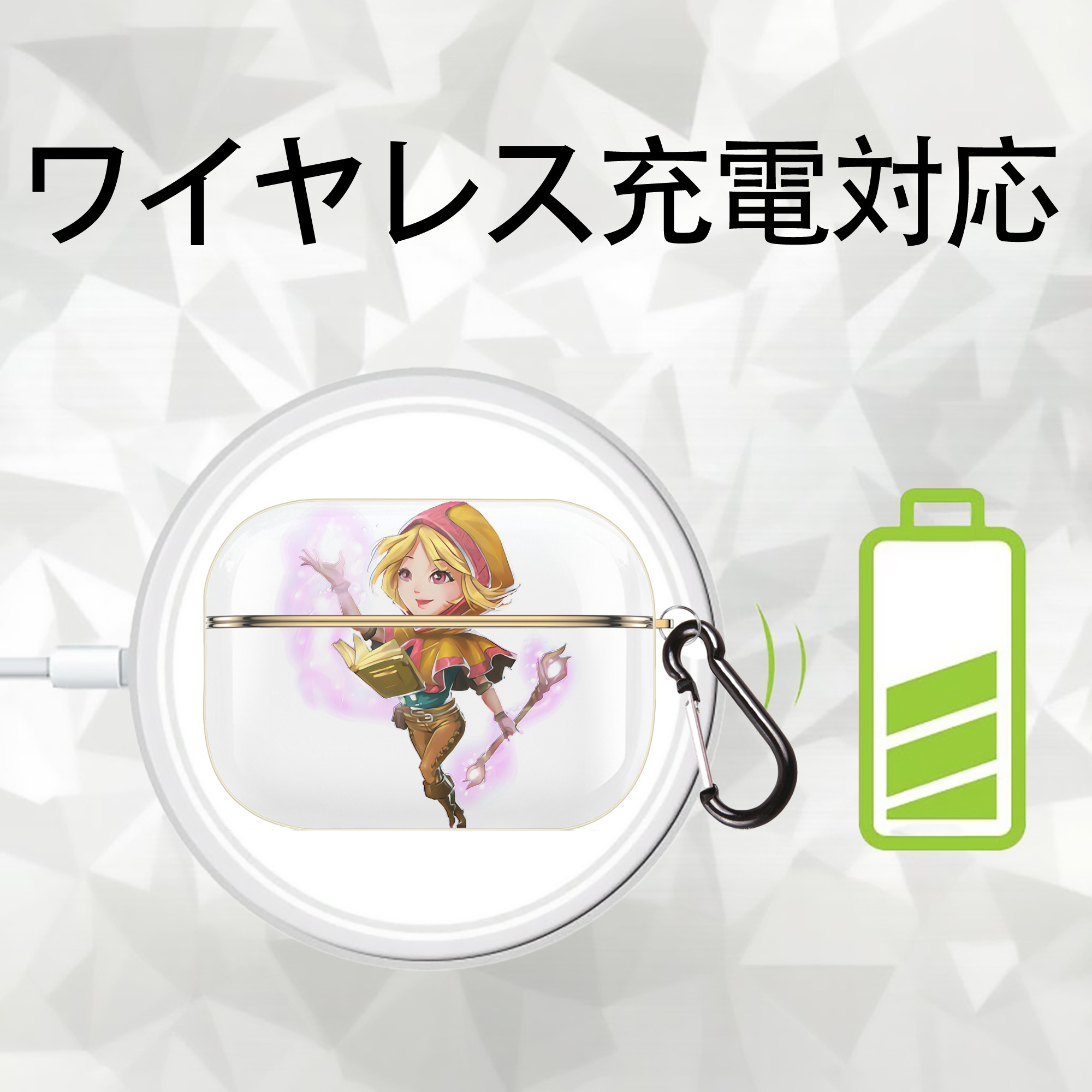 リーグ・オブ・レジェンド League of Legends LOL 【AirPods Pro用】ハードシェル保護ケース｜耐衝撃・防指紋・カラビナ付き商品仕様