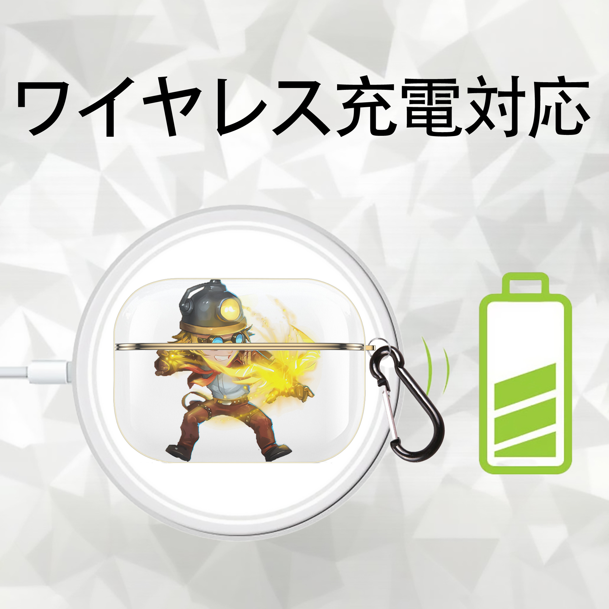 リーグ・オブ・レジェンド League of Legends LOL 【AirPods Pro用】ハードシェル保護ケース｜耐衝撃・防指紋・カラビナ付き商品仕様
