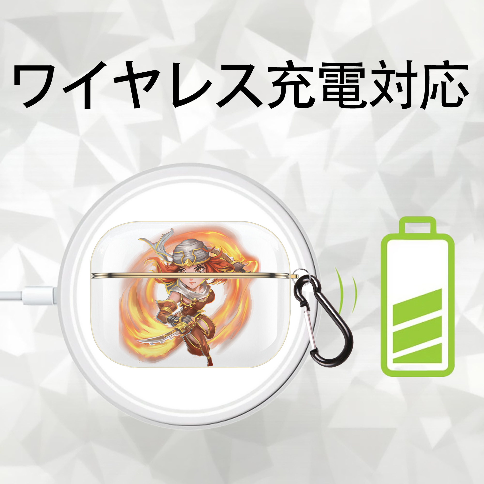 リーグ・オブ・レジェンド League of Legends LOL 【AirPods Pro用】ハードシェル保護ケース｜耐衝撃・防指紋・カラビナ付き商品仕様