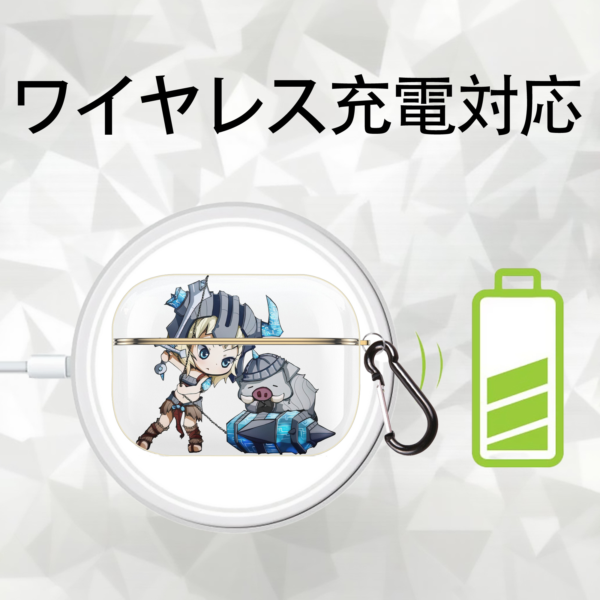 リーグ・オブ・レジェンド League of Legends LOL 【AirPods Pro用】ハードシェル保護ケース｜耐衝撃・防指紋・カラビナ付き商品仕様