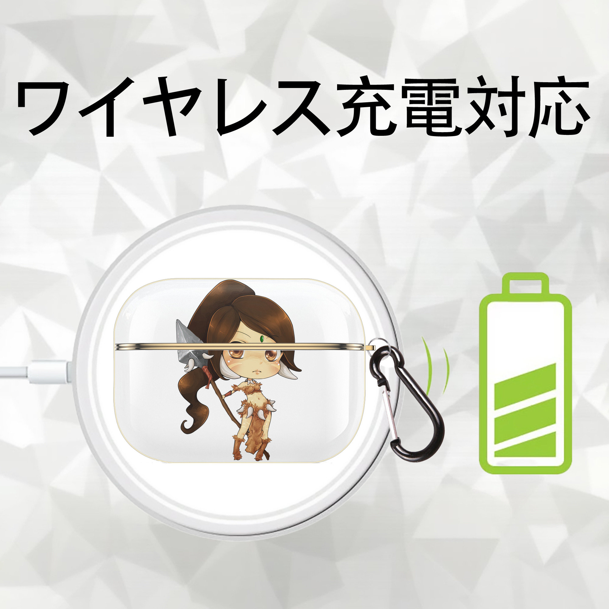 リーグ・オブ・レジェンド League of Legends LOL 【AirPods Pro用】ハードシェル保護ケース｜耐衝撃・防指紋・カラビナ付き商品仕様