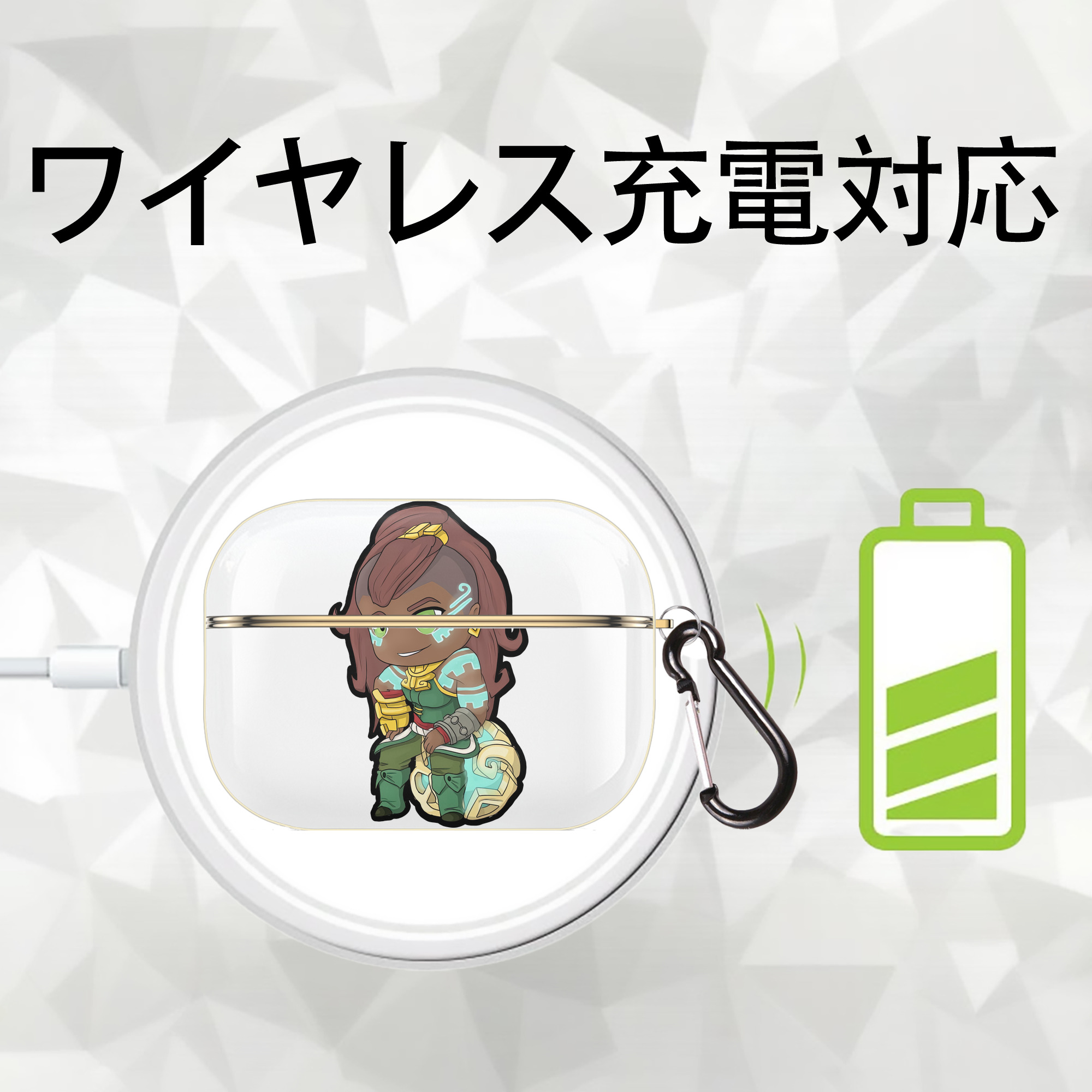 リーグ・オブ・レジェンド League of Legends LOL 【AirPods Pro用】ハードシェル保護ケース｜耐衝撃・防指紋・カラビナ付き商品仕様