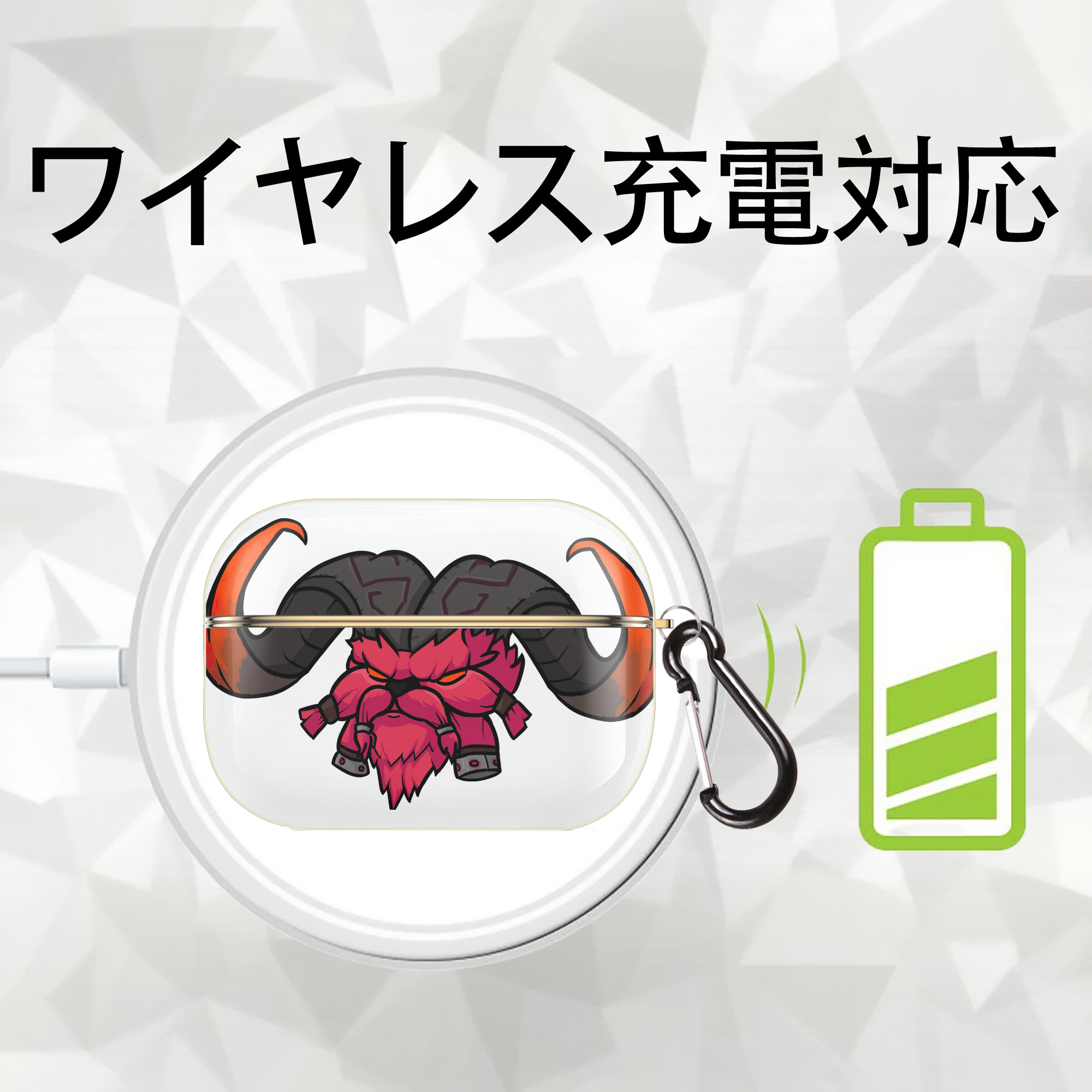 リーグ・オブ・レジェンド League of Legends LOL 【AirPods Pro用】ハードシェル保護ケース｜耐衝撃・防指紋・カラビナ付き商品仕様