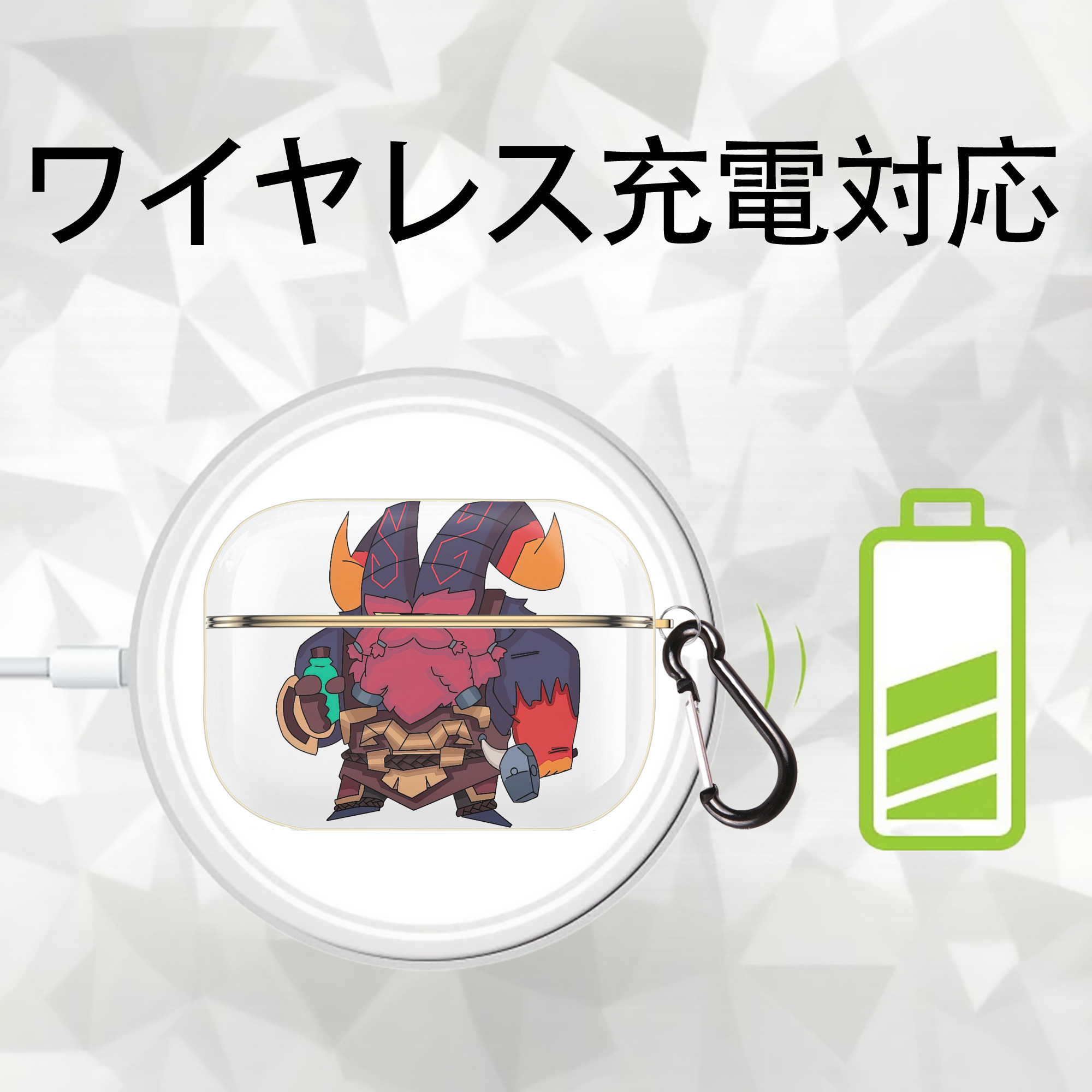 リーグ・オブ・レジェンド League of Legends LOL 【AirPods Pro用】ハードシェル保護ケース｜耐衝撃・防指紋・カラビナ付き商品仕様