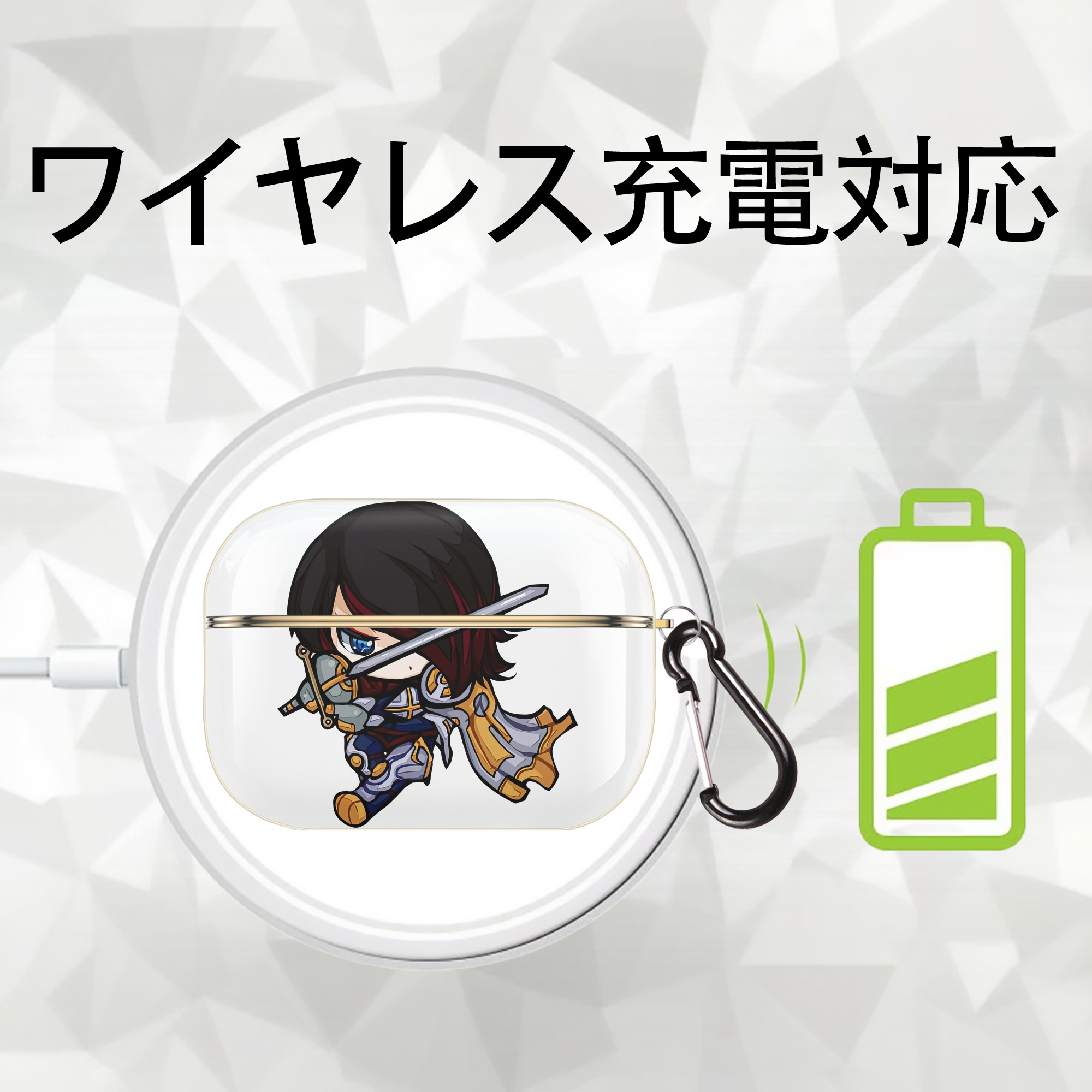 リーグ・オブ・レジェンド League of Legends LOL 【AirPods Pro用】ハードシェル保護ケース｜耐衝撃・防指紋・カラビナ付き商品仕様
