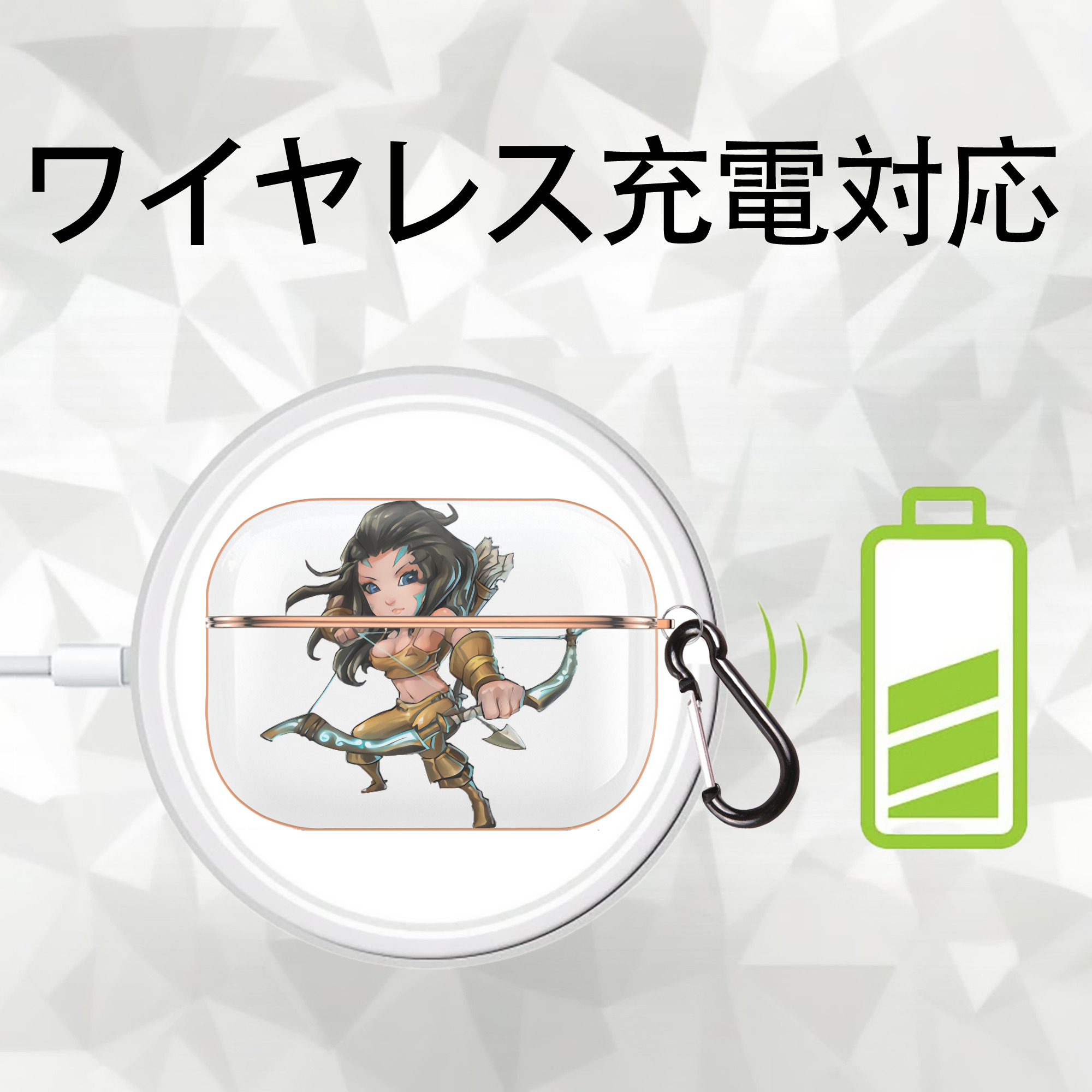 リーグ・オブ・レジェンド League of Legends LOL 【AirPods Pro用】ハードシェル保護ケース｜耐衝撃・防指紋・カラビナ付き商品仕様