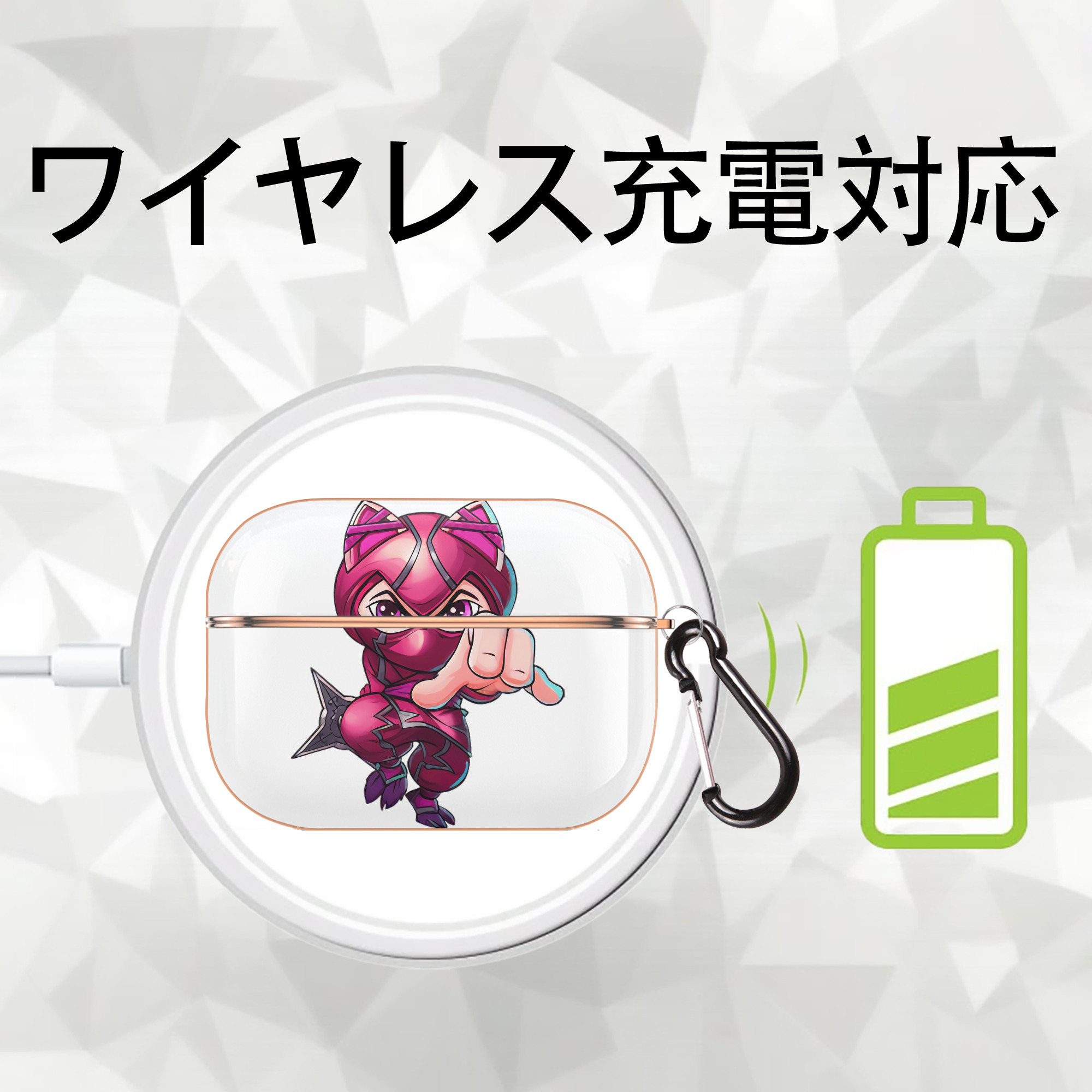 リーグ・オブ・レジェンド League of Legends LOL 【AirPods Pro用】ハードシェル保護ケース｜耐衝撃・防指紋・カラビナ付き商品仕様