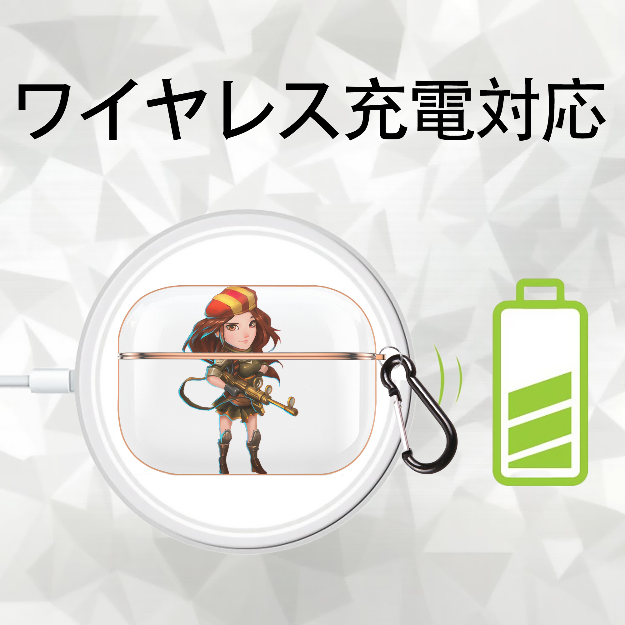 リーグ・オブ・レジェンド League of Legends LOL 【AirPods Pro用】ハードシェル保護ケース｜耐衝撃・防指紋・カラビナ付き商品仕様