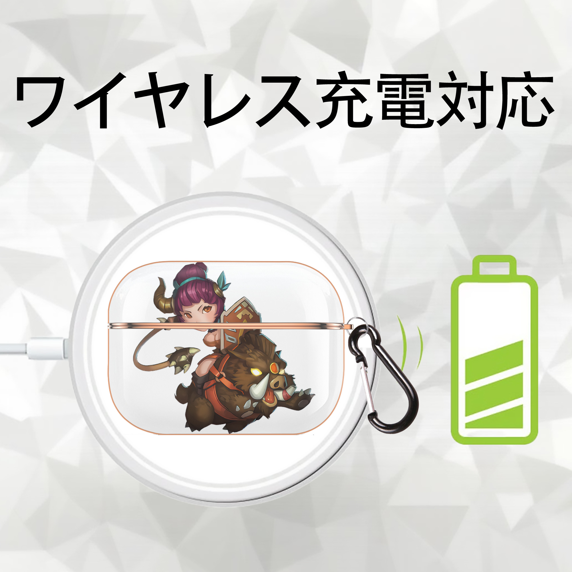 リーグ・オブ・レジェンド League of Legends LOL 【AirPods Pro用】ハードシェル保護ケース｜耐衝撃・防指紋・カラビナ付き商品仕様