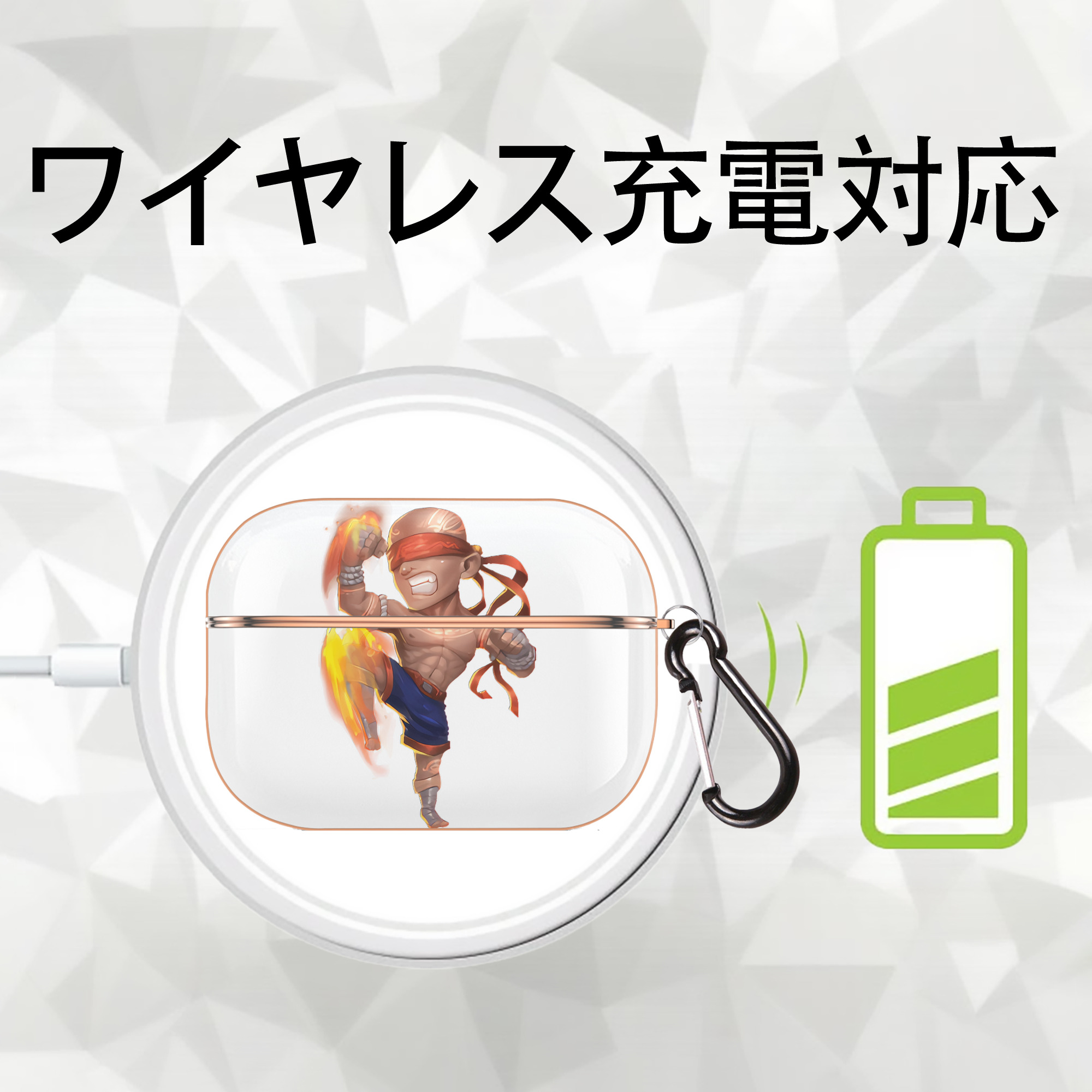 リーグ・オブ・レジェンド League of Legends LOL 【AirPods Pro用】ハードシェル保護ケース｜耐衝撃・防指紋・カラビナ付き商品仕様