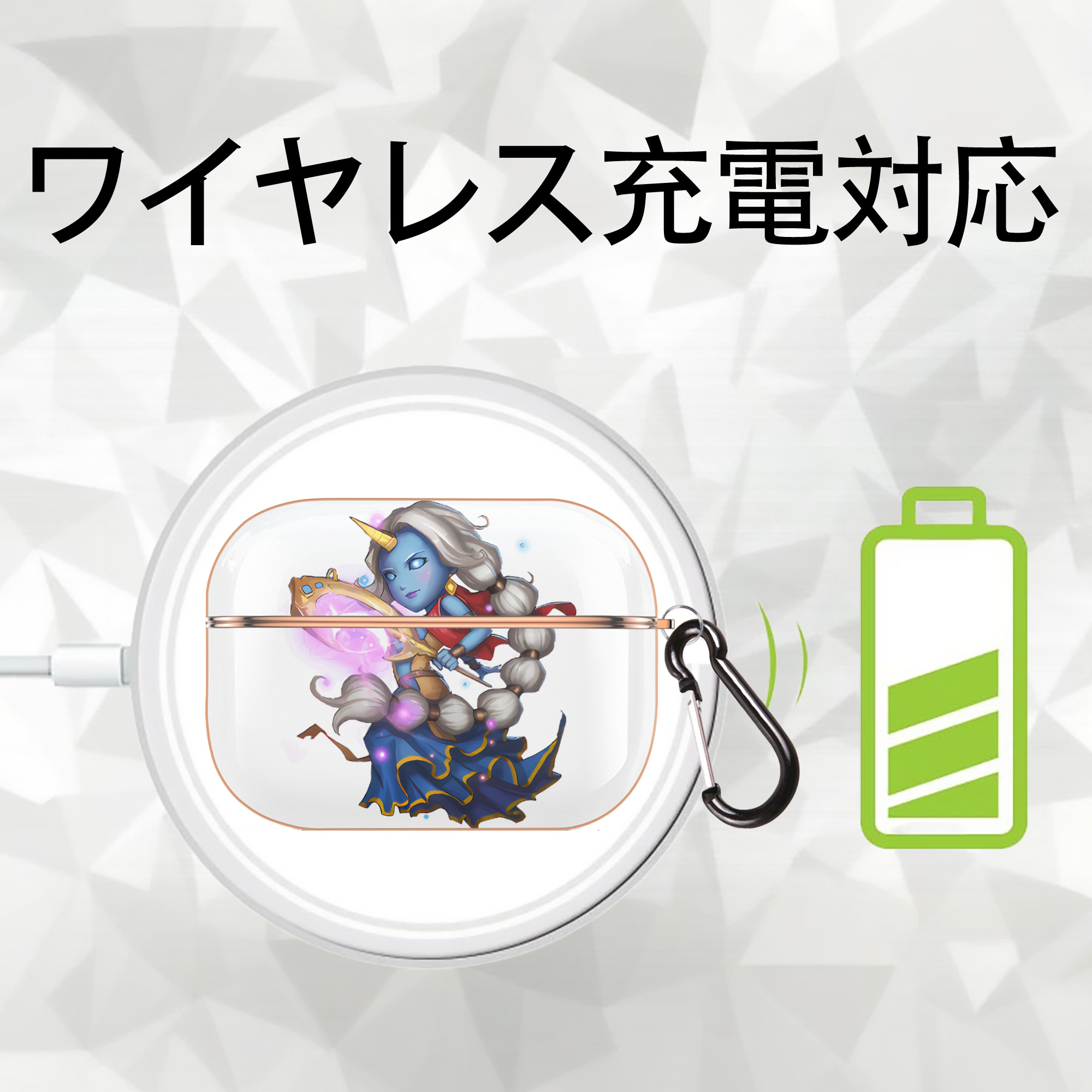 リーグ・オブ・レジェンド League of Legends LOL 【AirPods Pro用】ハードシェル保護ケース｜耐衝撃・防指紋・カラビナ付き商品仕様