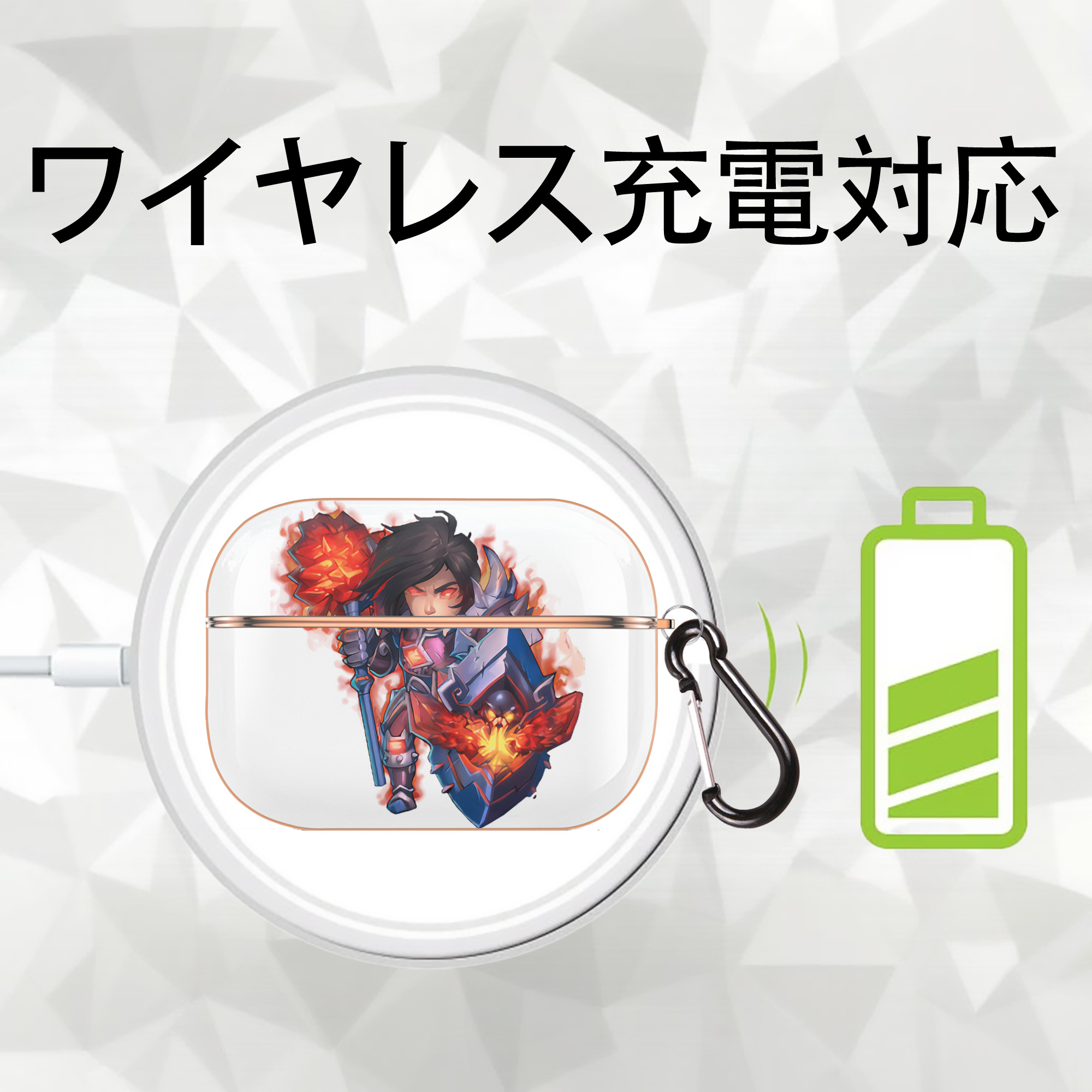 リーグ・オブ・レジェンド League of Legends LOL 【AirPods Pro用】ハードシェル保護ケース｜耐衝撃・防指紋・カラビナ付き商品仕様