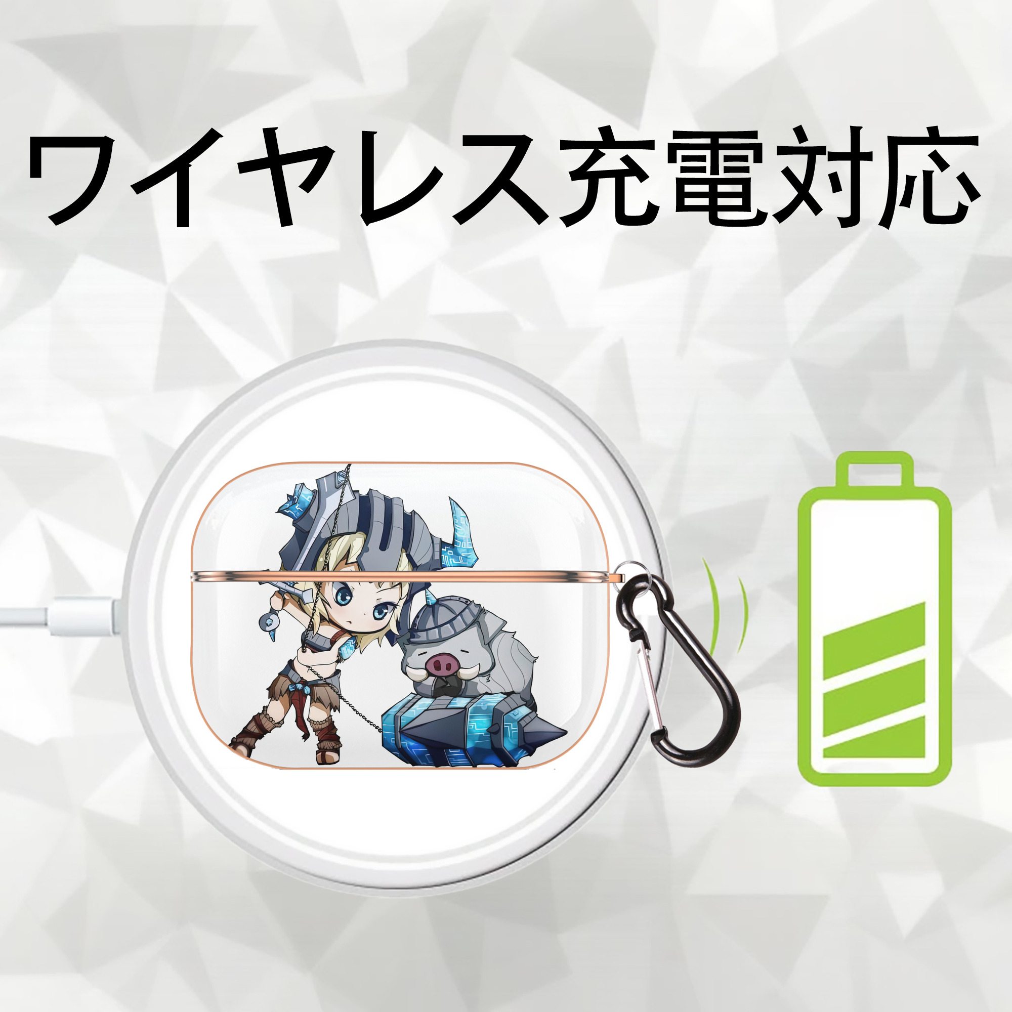 リーグ・オブ・レジェンド League of Legends LOL 【AirPods Pro用】ハードシェル保護ケース｜耐衝撃・防指紋・カラビナ付き商品仕様