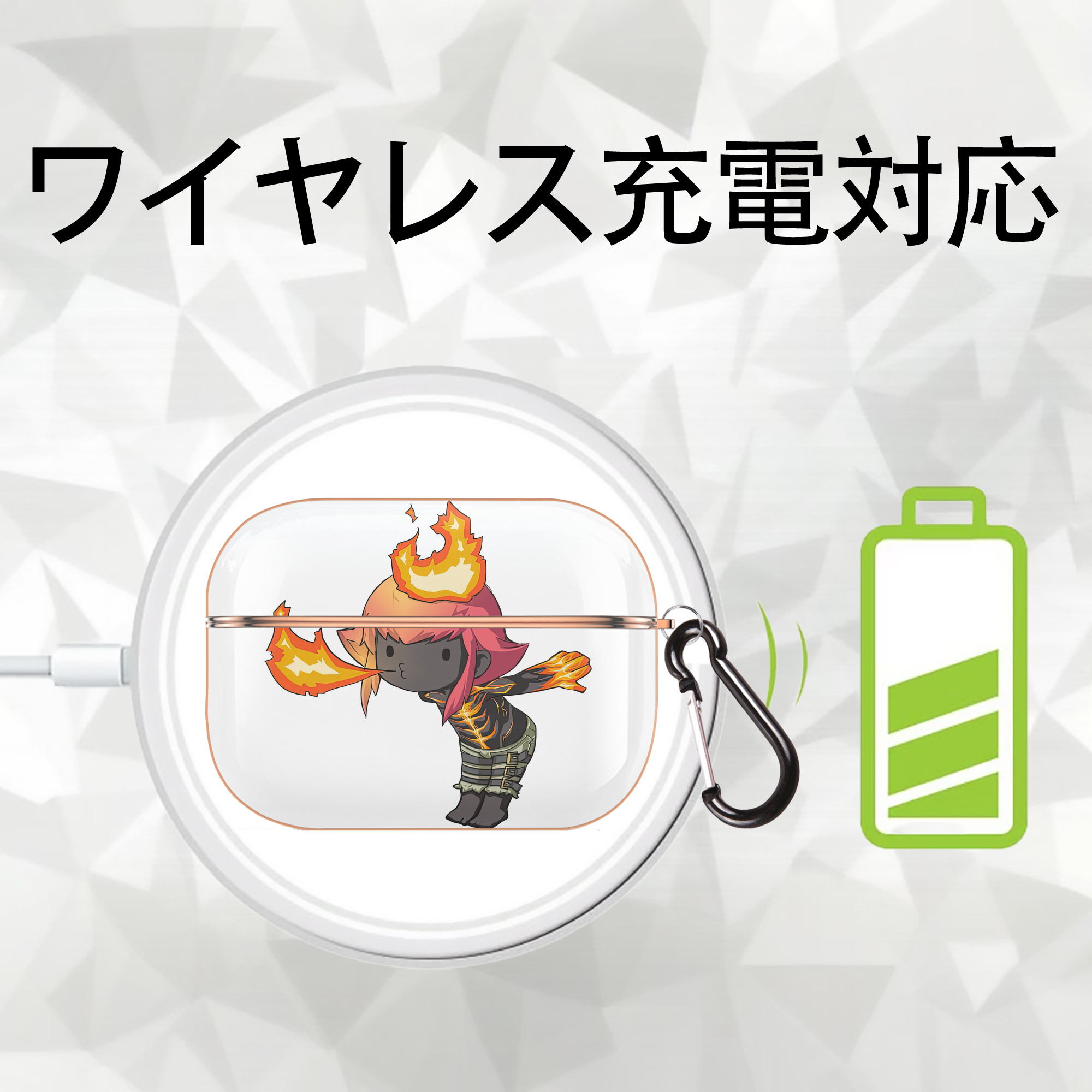 リーグ・オブ・レジェンド League of Legends LOL 【AirPods Pro用】ハードシェル保護ケース｜耐衝撃・防指紋・カラビナ付き商品仕様